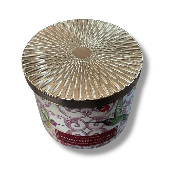 Bath & Body Works Hummingbird Tea Cake Wick Candle Batter Cinnamon Pecan 14.5 oz - Picture 5 of 10